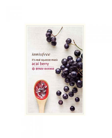 INNISFREE IT'S REAL SQUEEZE MASK ACAI BERRY