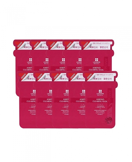 LEADERS MEDIU AMINO CLEARING MASK - 10PCS